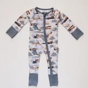 Plane Baby November Zippered Romper