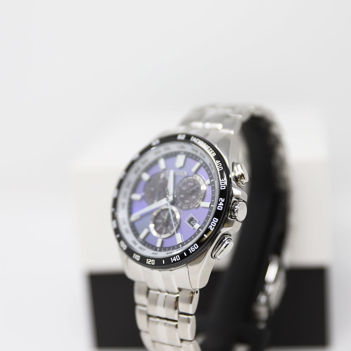 Citizen PCAT Blue Dial Side Crown and Pushers