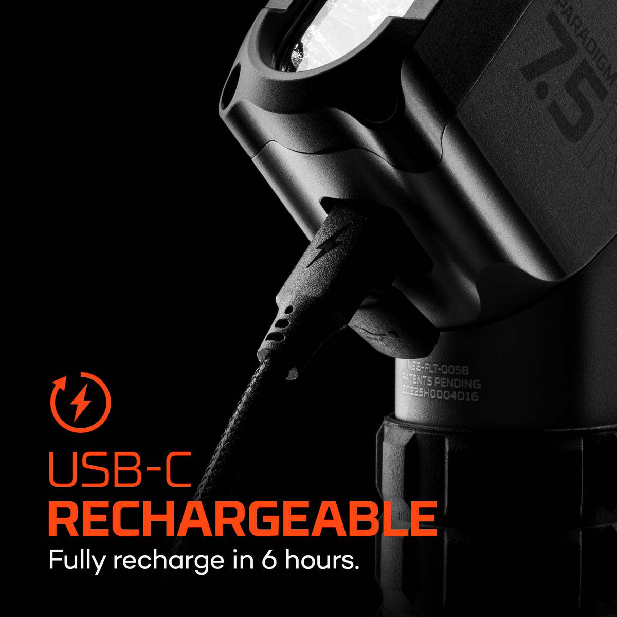 Rechargeable high lumen flashlight NEBO 