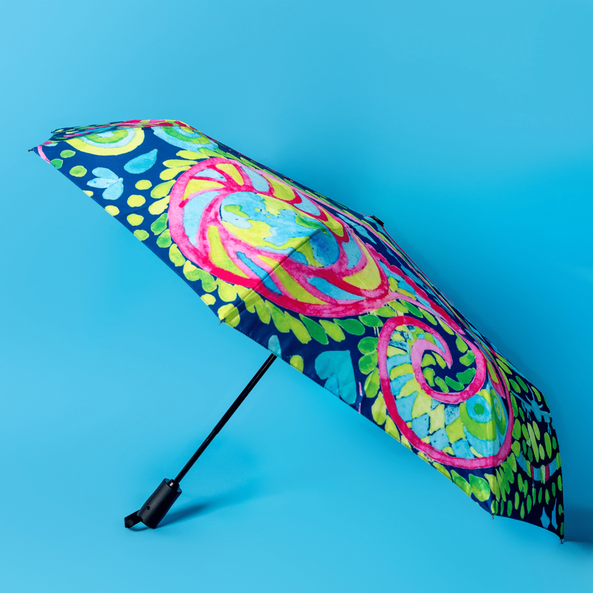 Watercolor airplane printed umbrella 