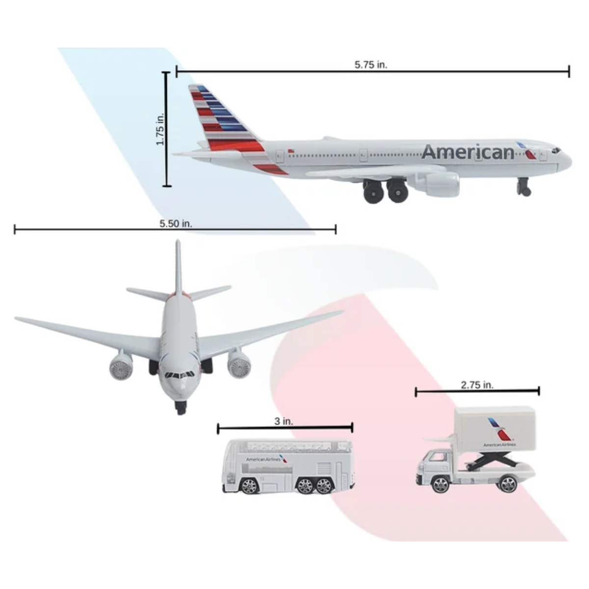 American Airlines aircraft toy set