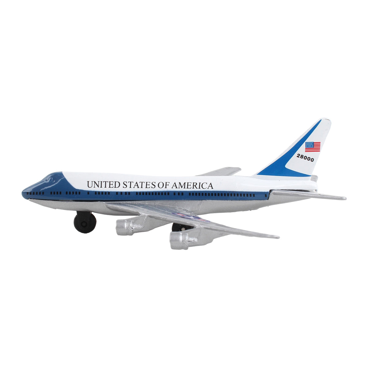 Miniature die-cast model Airforce one plane