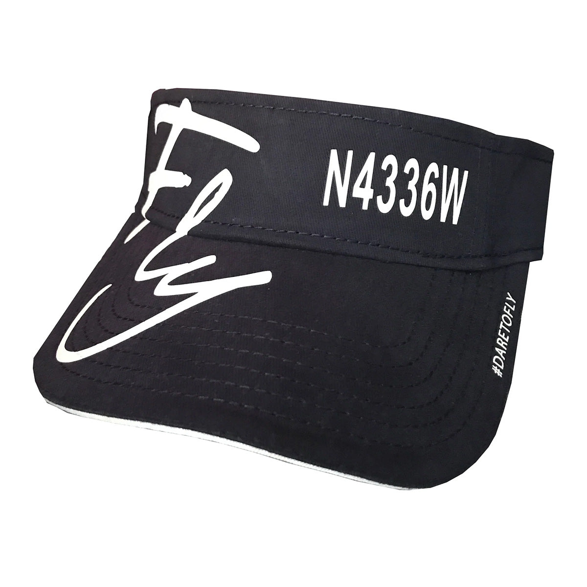 Fly Signature Sun Visor with Custom Tail Number
