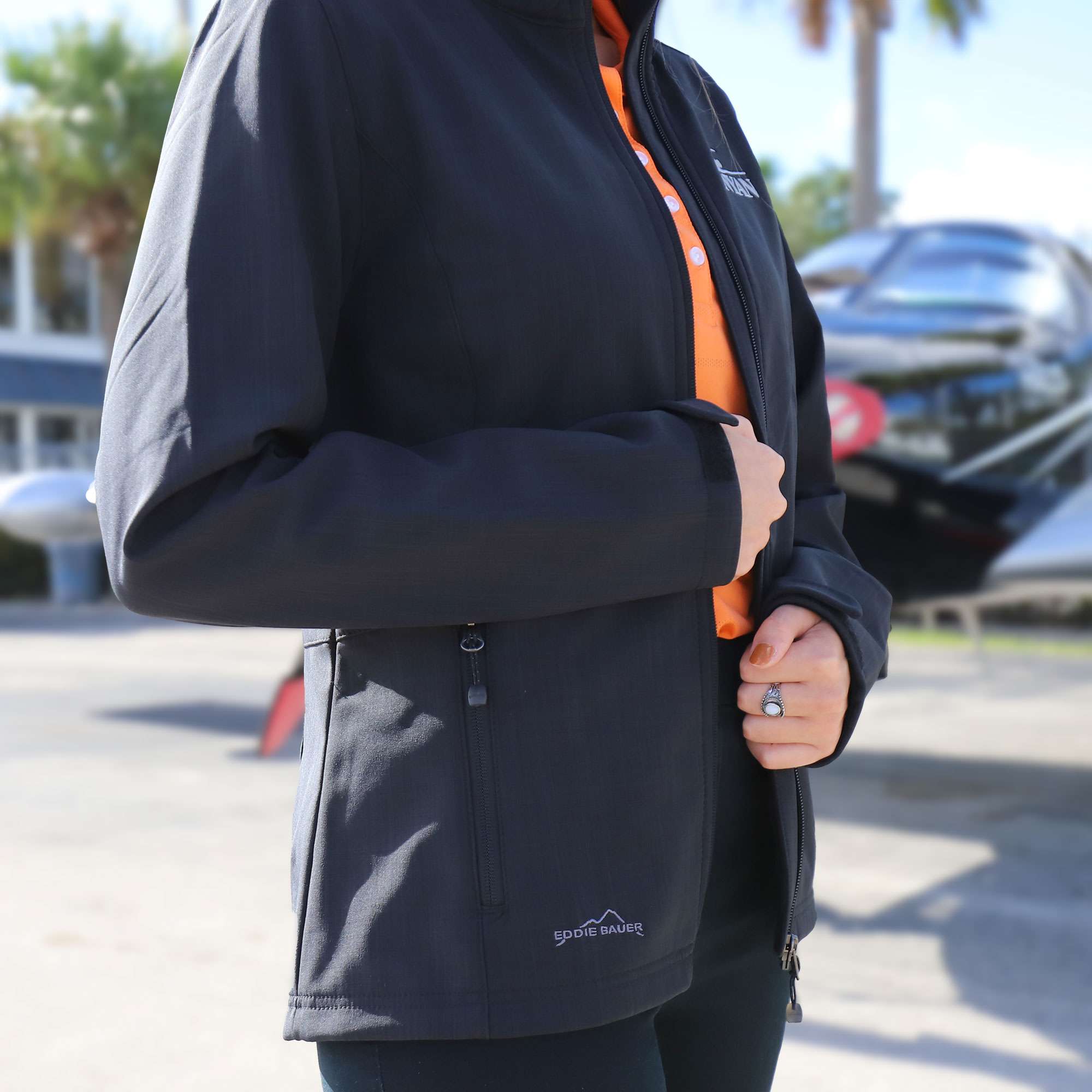 Eddie Bauer Womens Shaded Crosshatch Soft Shell Jacket image 1