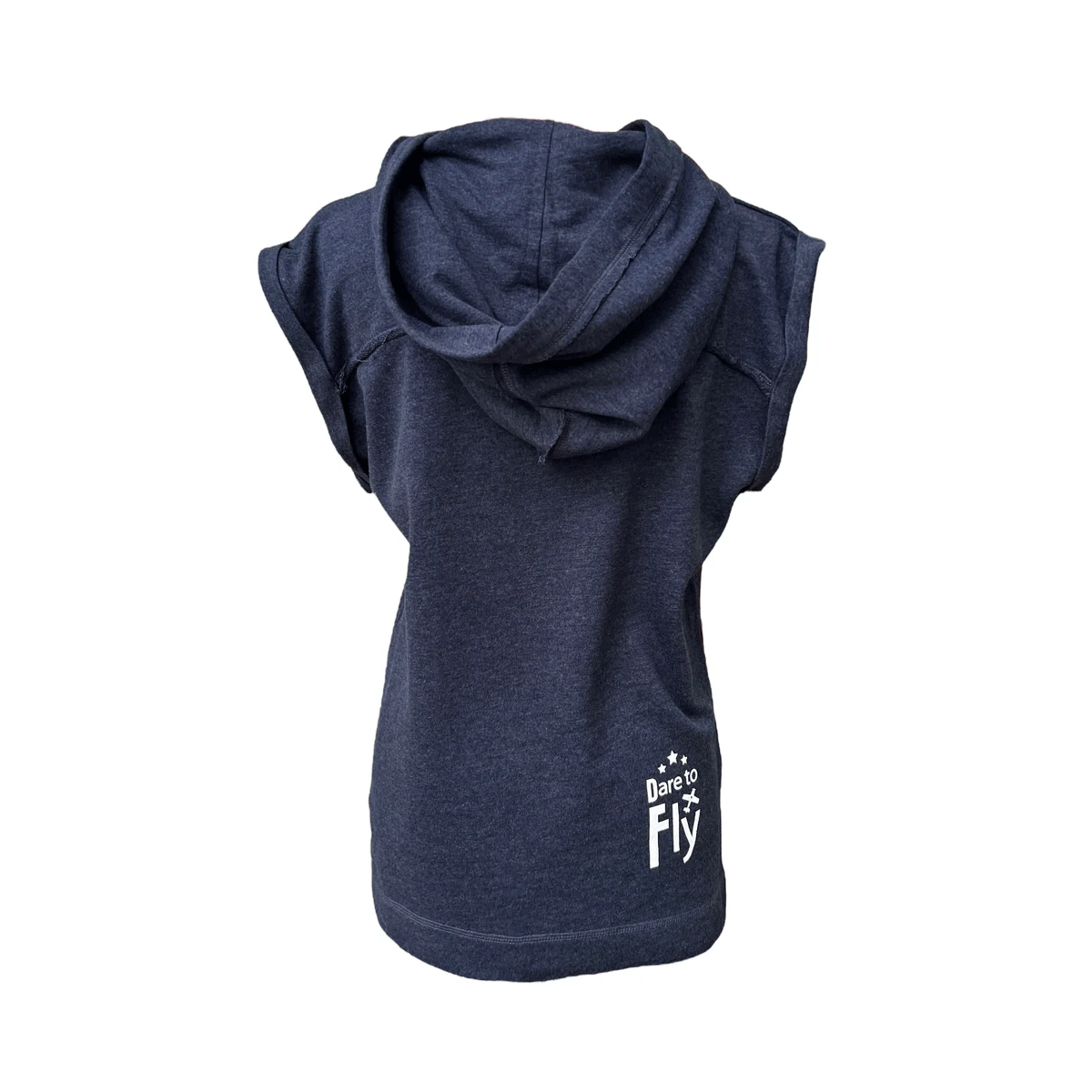 Dare to Fly Women�s Hooded Muscle Tank � Burnout Wash image 1