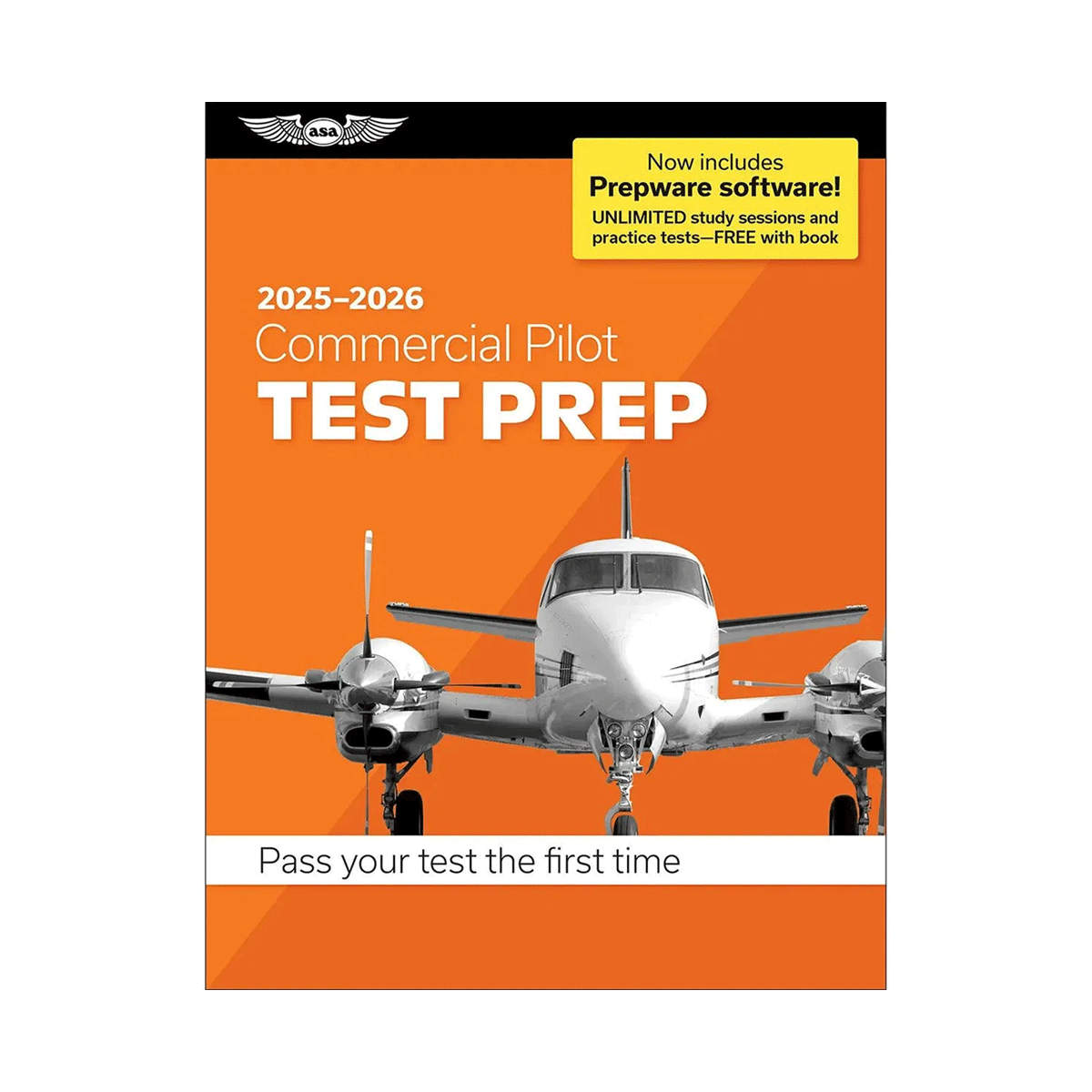 ASA Commercial Pilot Test Prep Book + Prepware 2025�2026 image 0