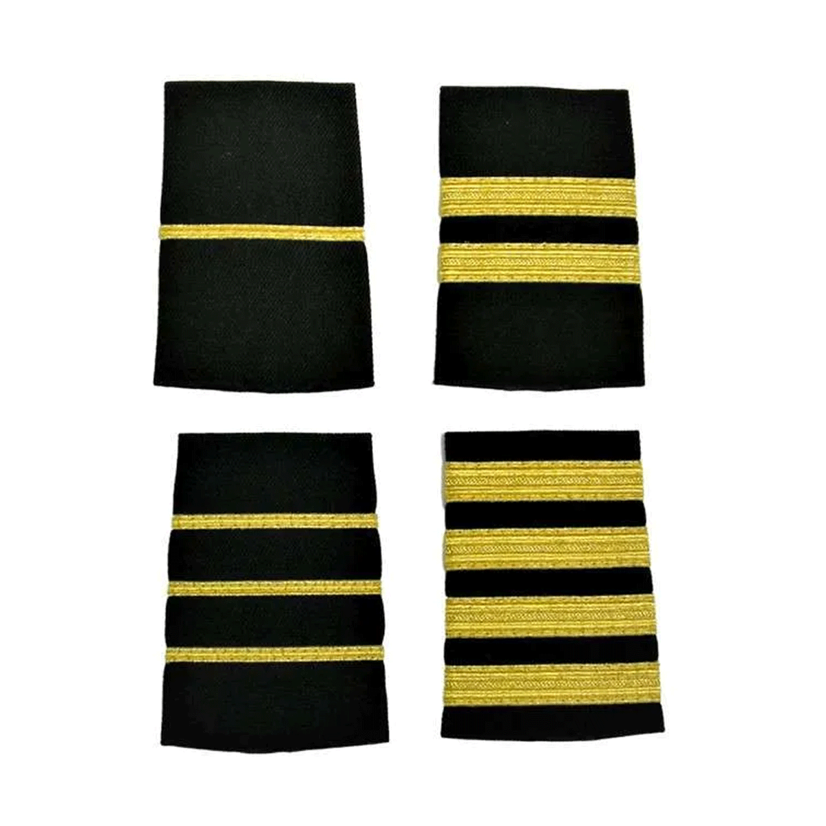 Gold Metallic Pilot Epaulets image 0