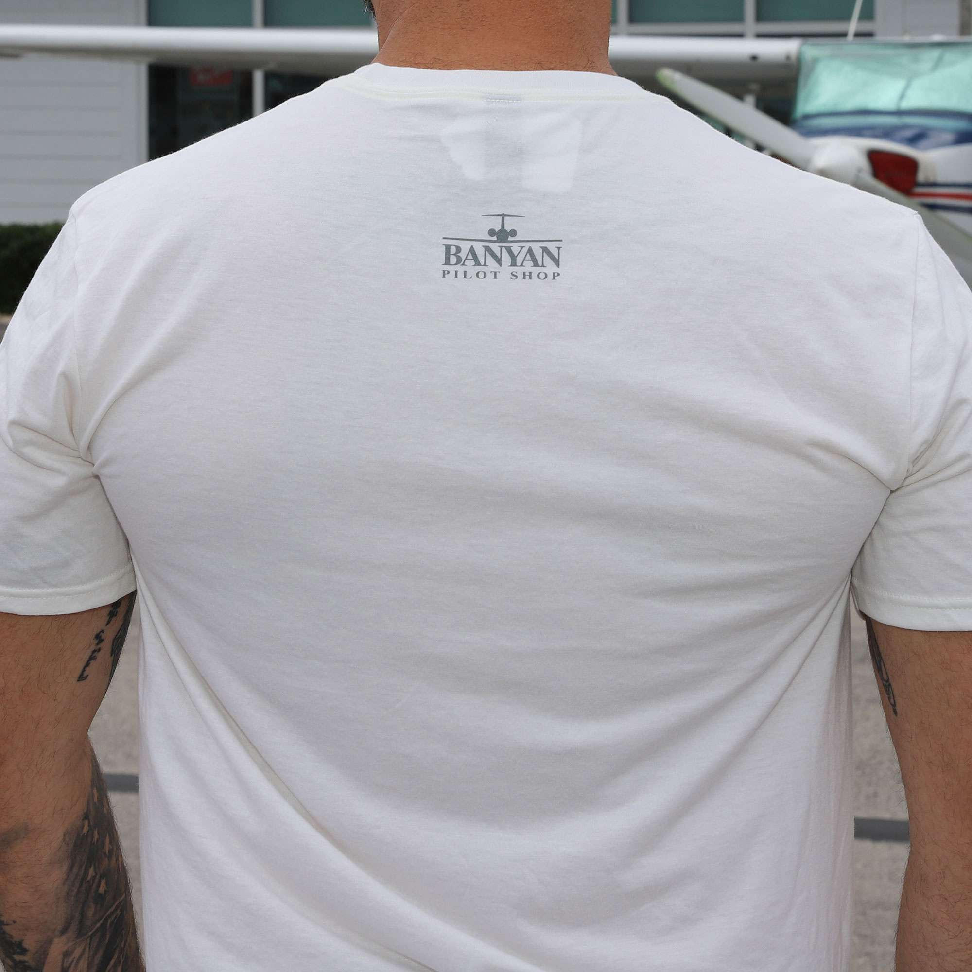 Banyan Fighter Helmet White T-Shirt image 3