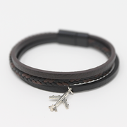 Braided Multicolor Airplane Bracelet image 0