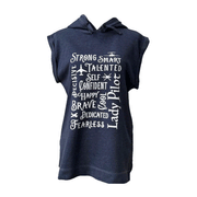 Dare to Fly Women�s Hooded Muscle Tank � Burnout Wash image 0