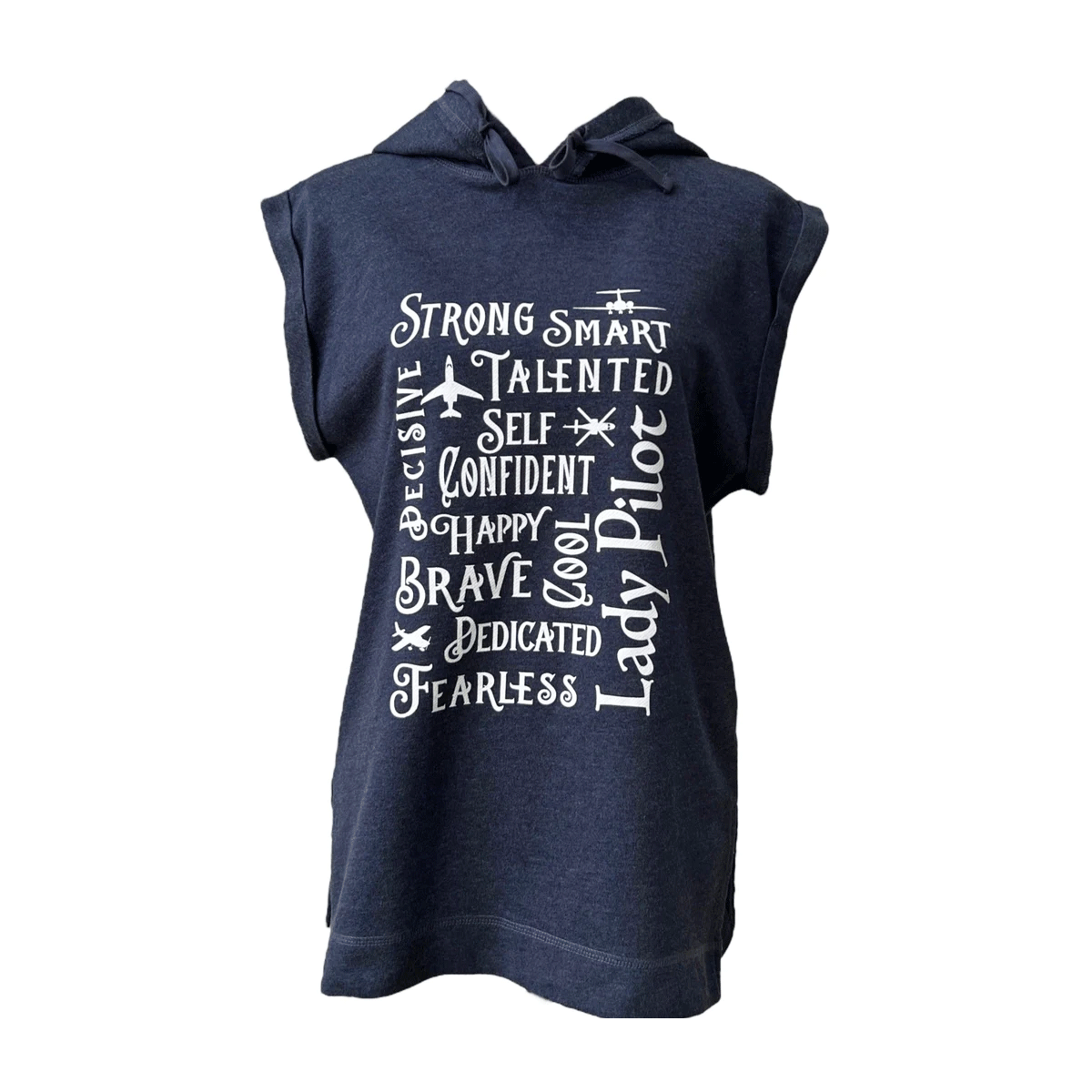 Dare to Fly Women�s Hooded Muscle Tank � Burnout Wash image 0