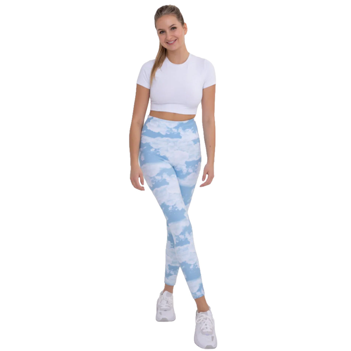 cloud print leggings 