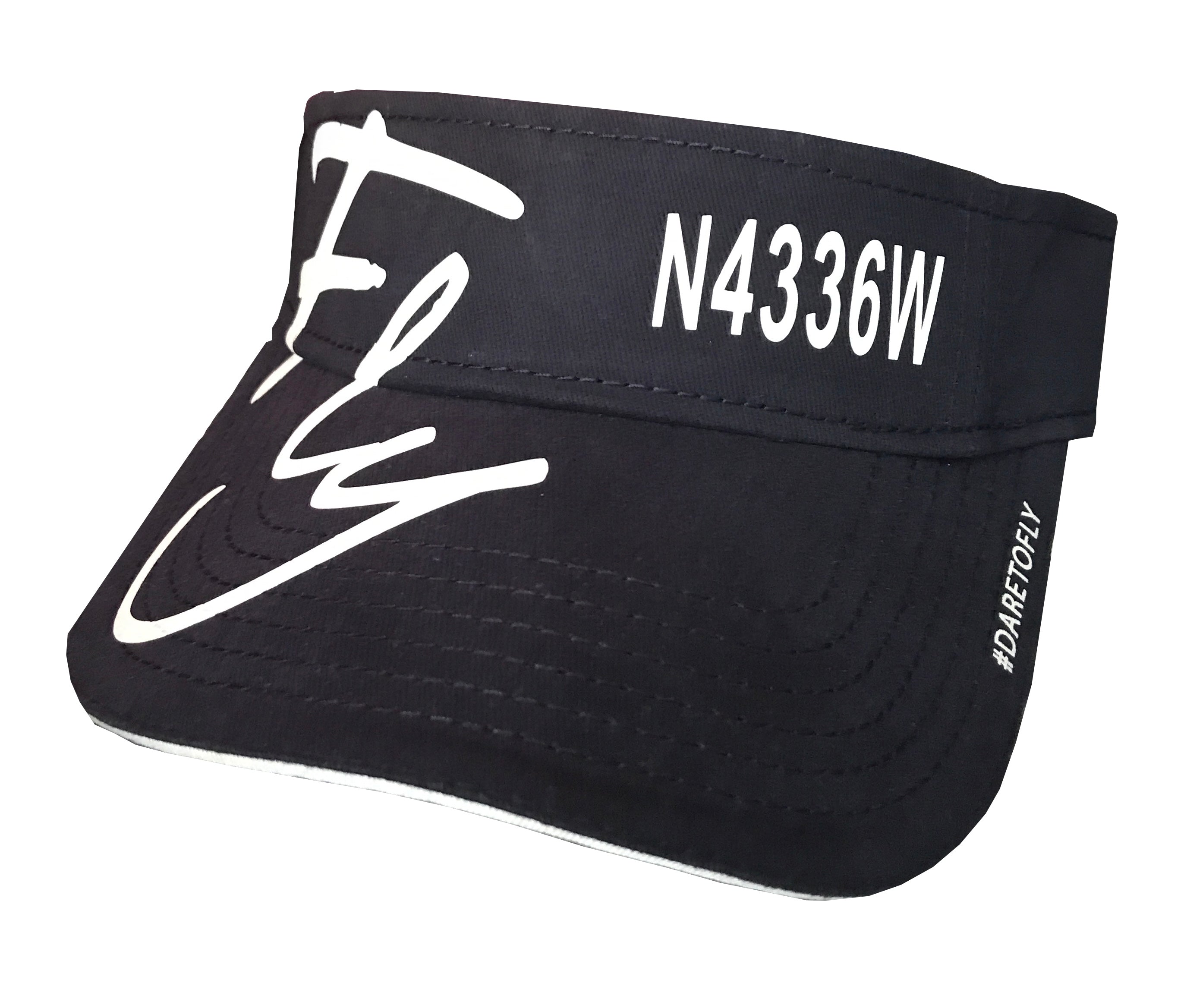 Fly Signature Sun Visor with Custom Tail Number
