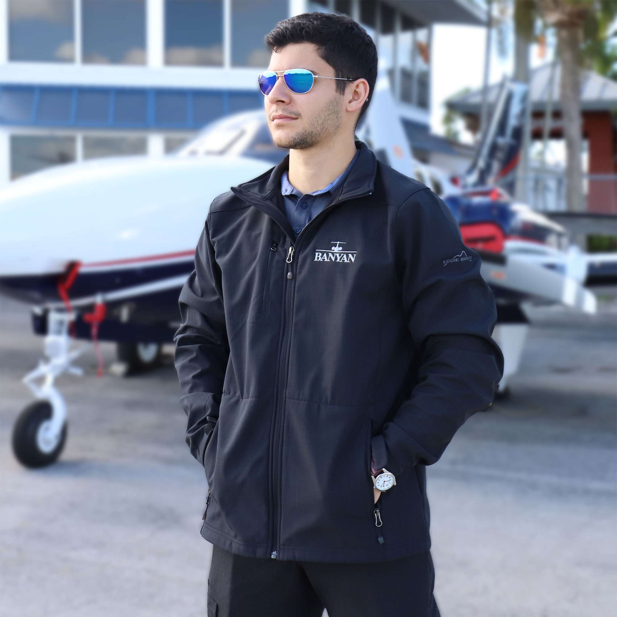 Eddie Bauer Mens Shaded Crosshatch Soft Shell Jacket image 0