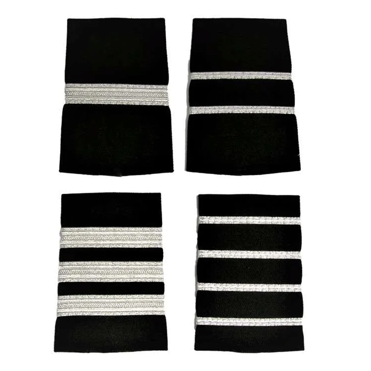 Silver Metallic Pilot Epaulets image 0