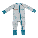Alpha Plane Baby Zippered Romper image 0