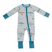 Alpha Plane Baby Zippered Romper image 0