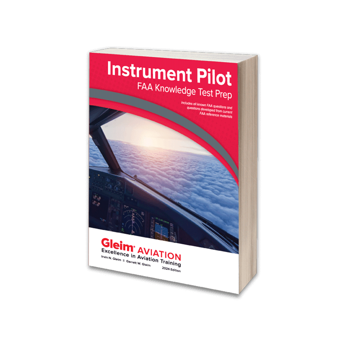 Gleim Instrument Pilot FAA Knowledge Test Prep Book � 2024 Edition image 0