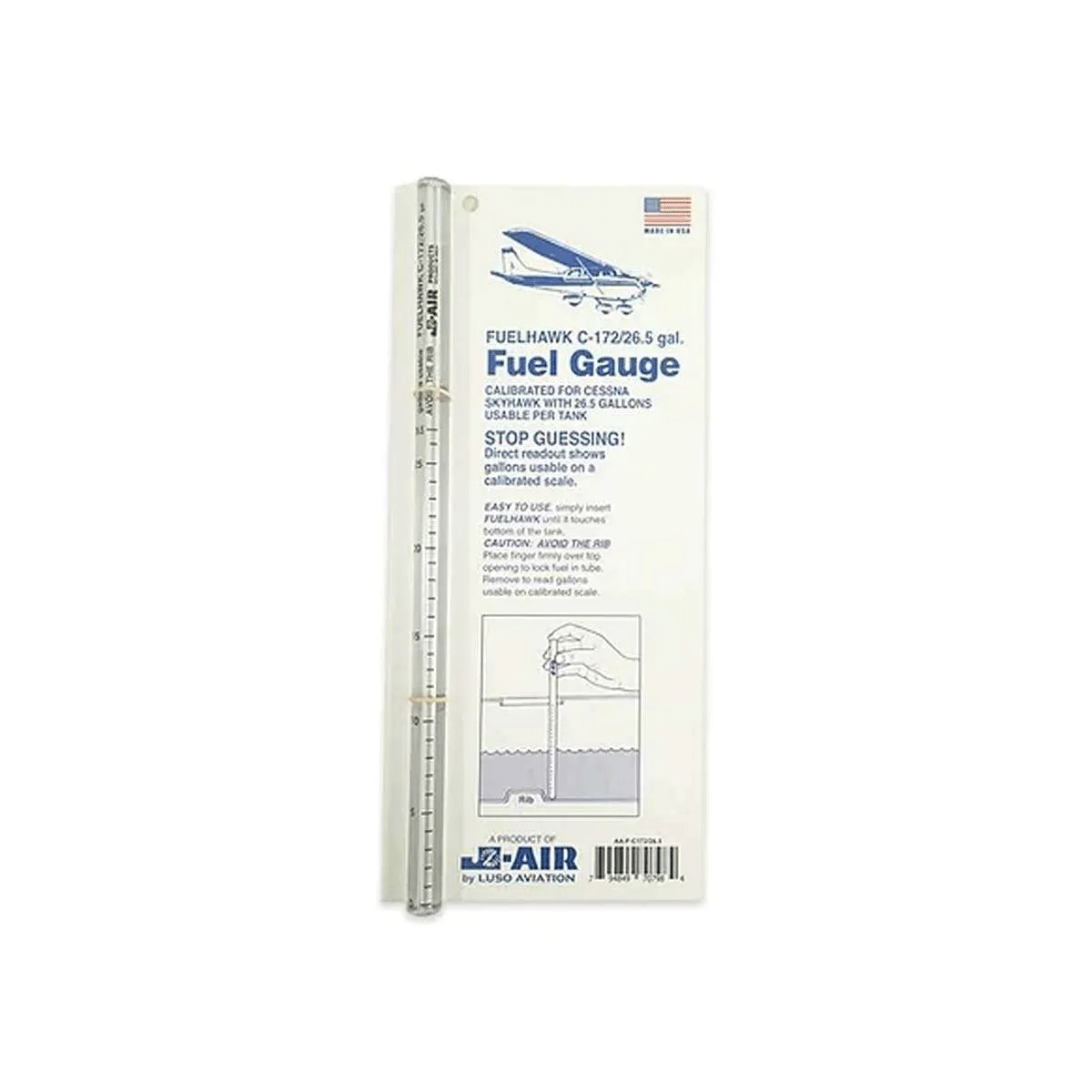 Fuel Diff Stick Fuelhawk C-172/26.5gal Dip Stick – Banyan Pilot Shop