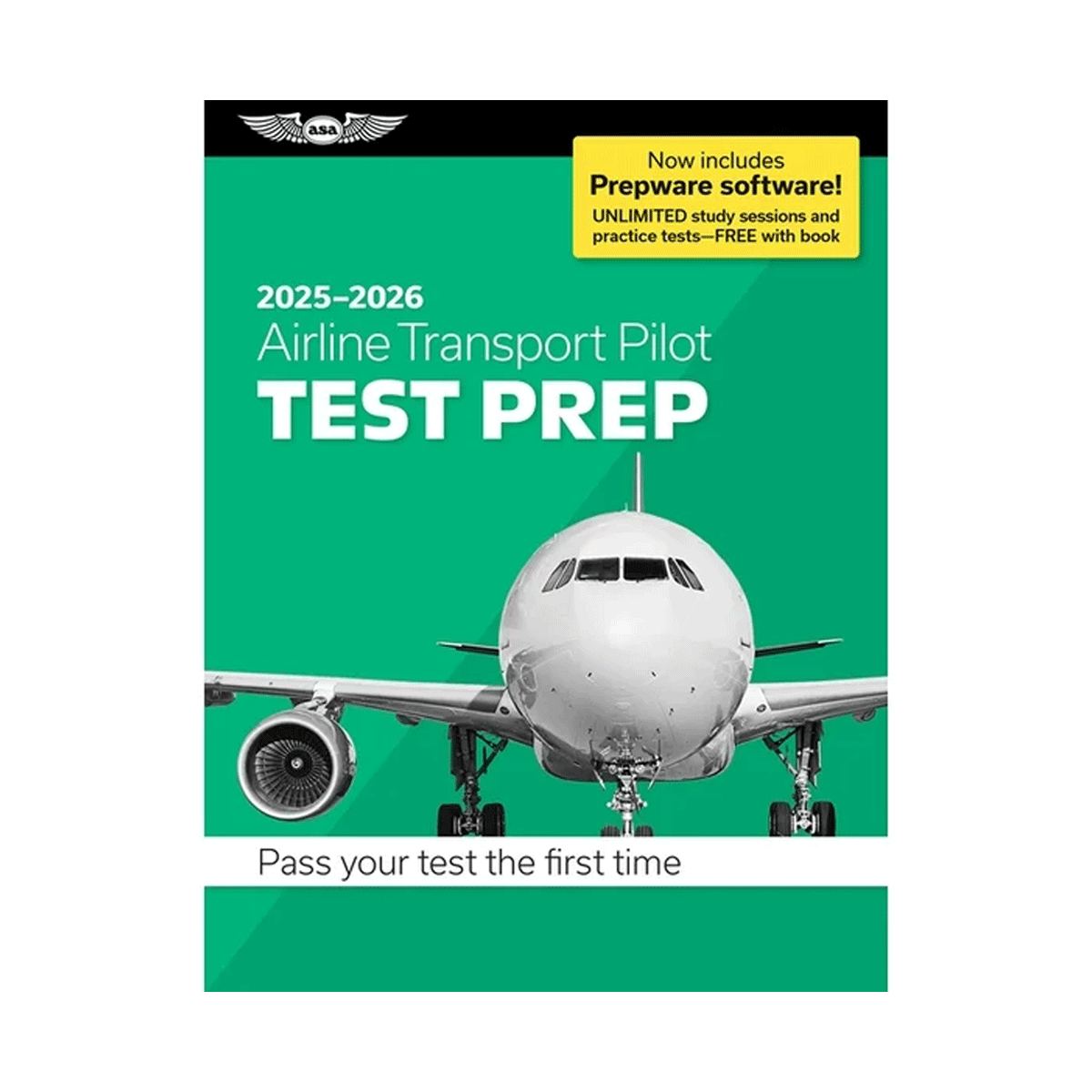 ASA Airline Transport Pilot / Flight Engineer Test Prep Book + Prepware Software Bundle 2025�2026 image 0
