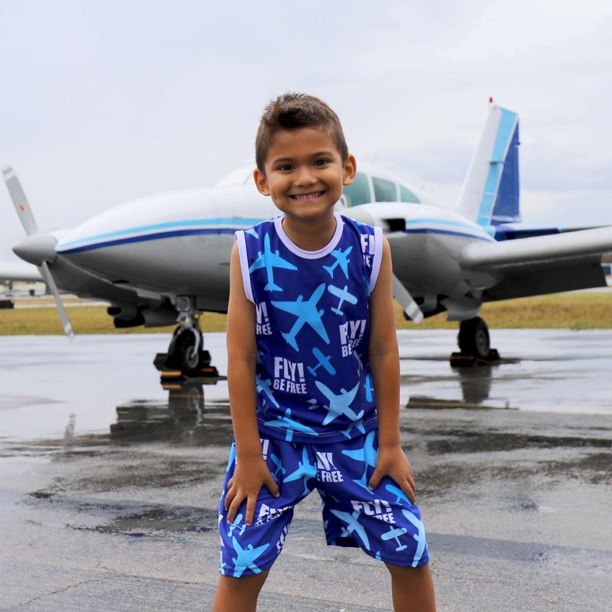 Boys Planes Bathing Suit image 2