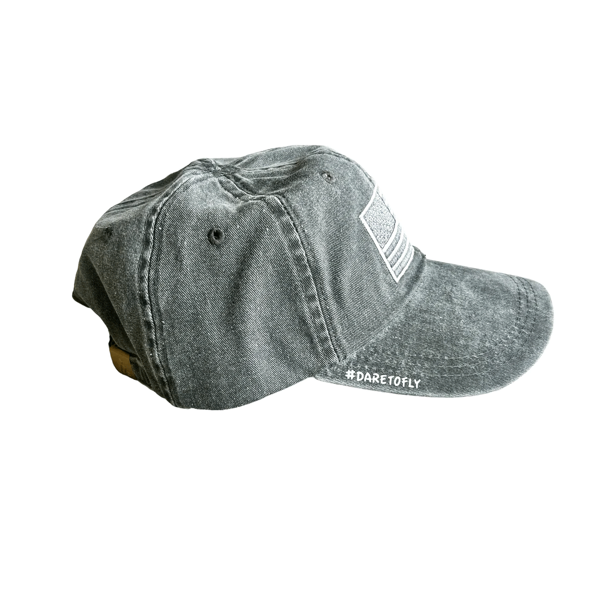 USA Tactical Grey Baseball Hat � Buttonless Aviation Flag Cap image 1