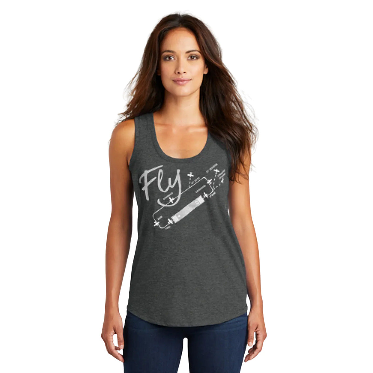 fly pattern tank top 