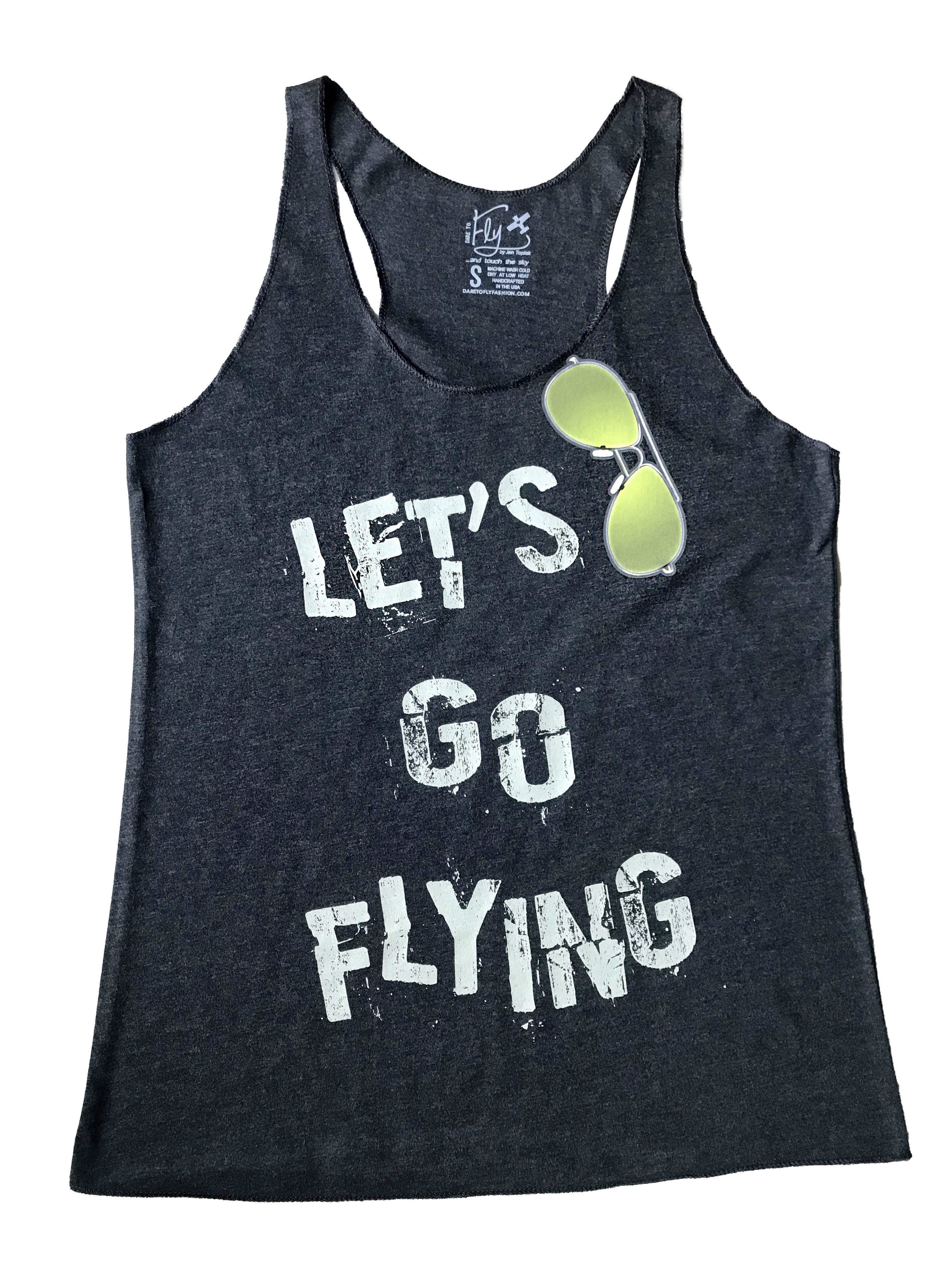 Let's Go Flying Racerback Tank Top