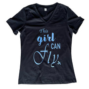 This girl can fly t shirt